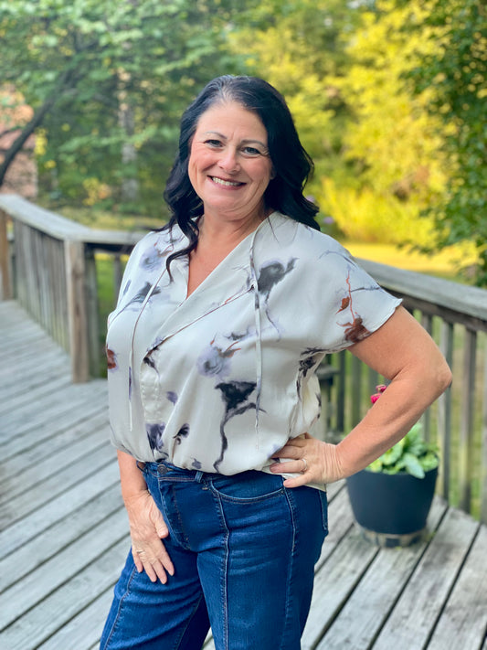 The Modern Marble Blouse