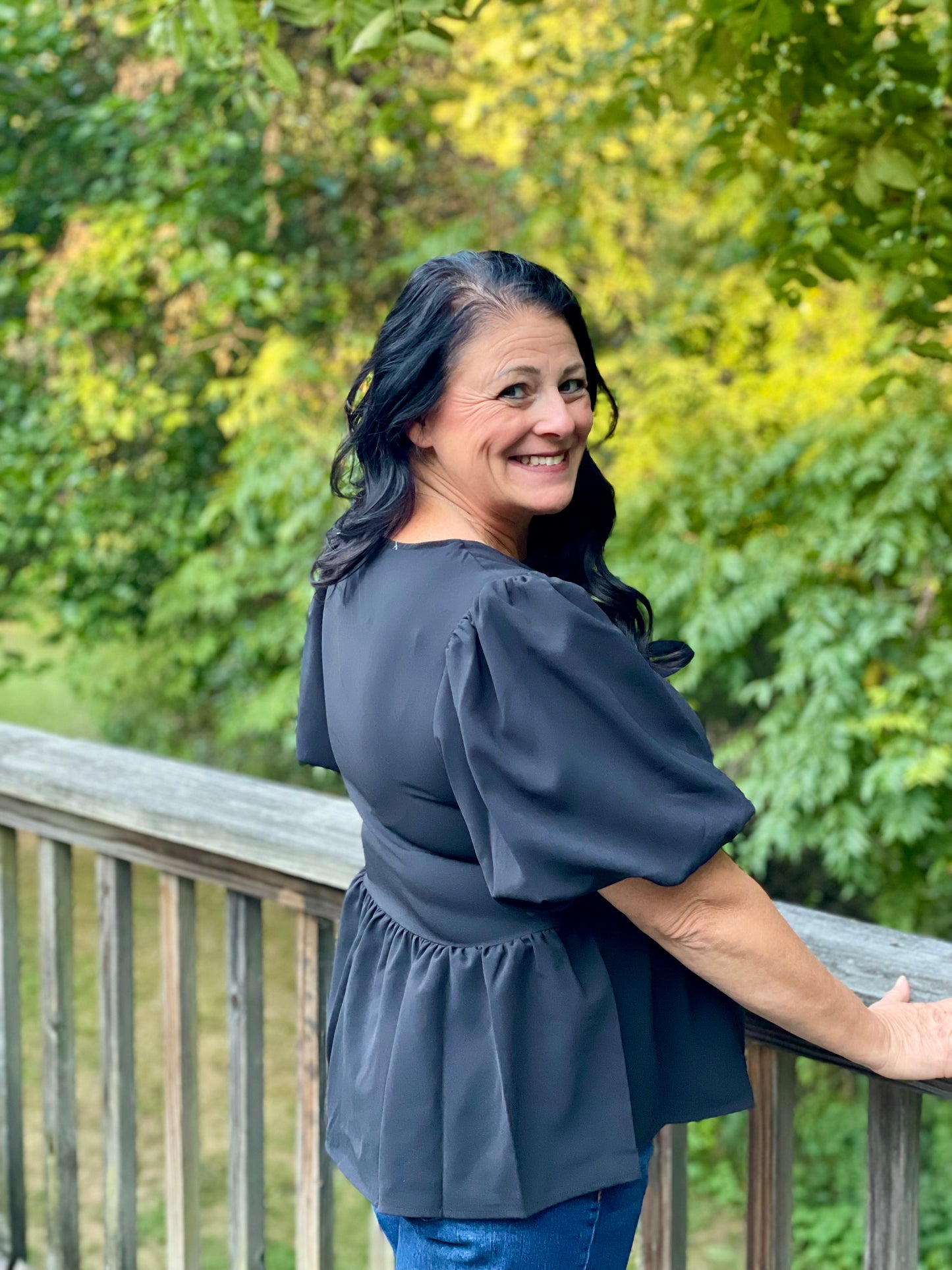 The Midnight Bow Blouse