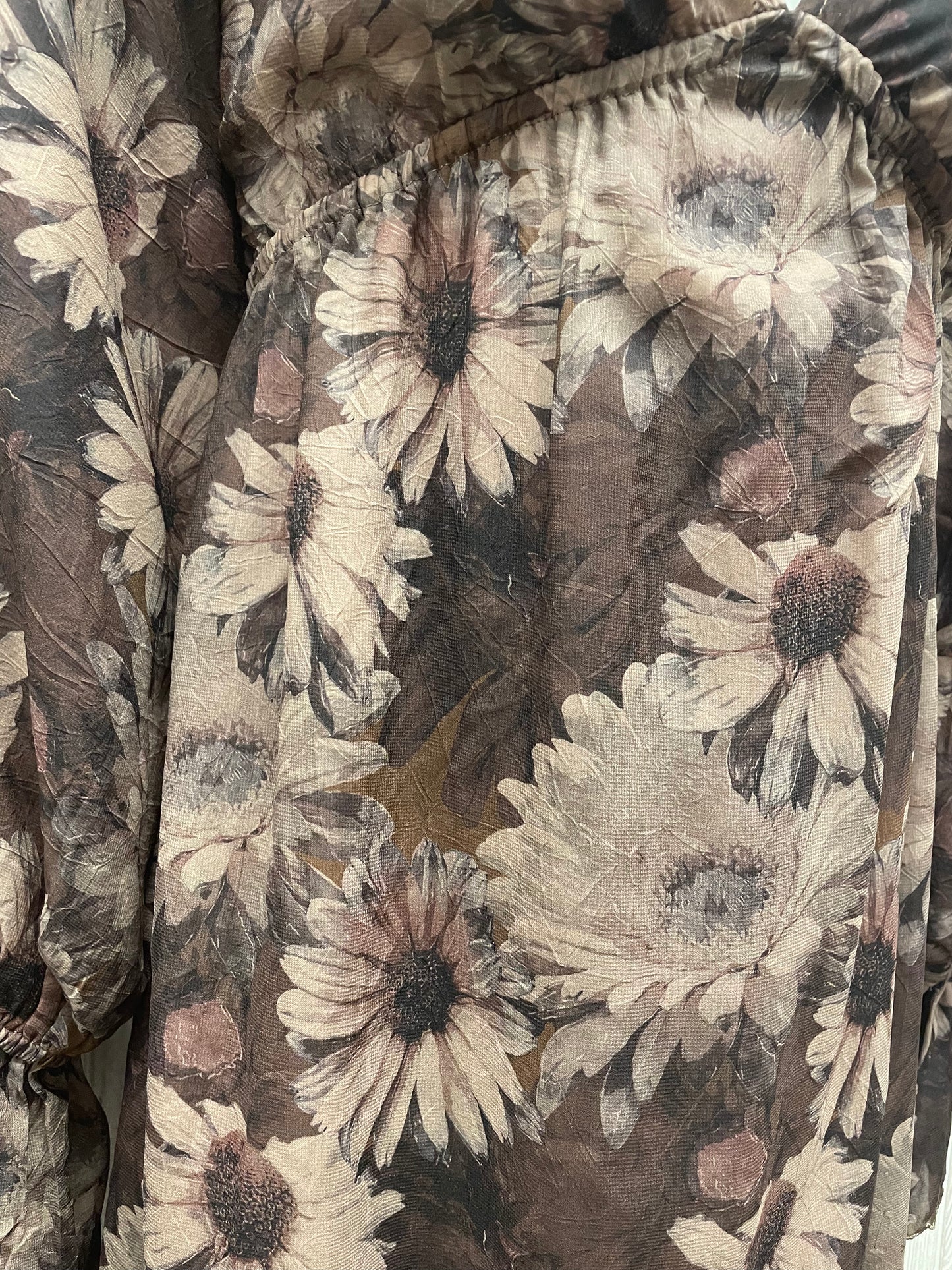 Brown Sunflower Dress