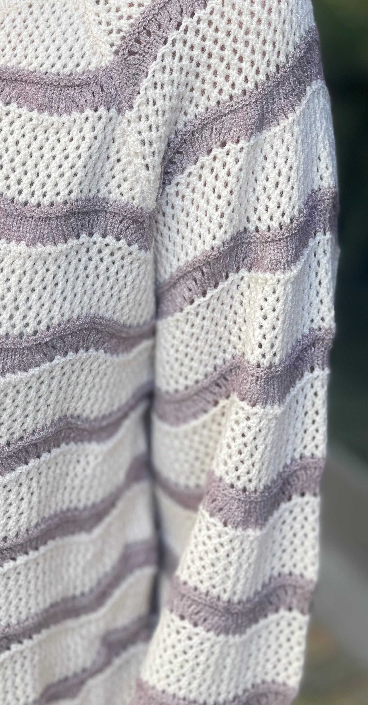 The Lavender Latte Stripe Sweater