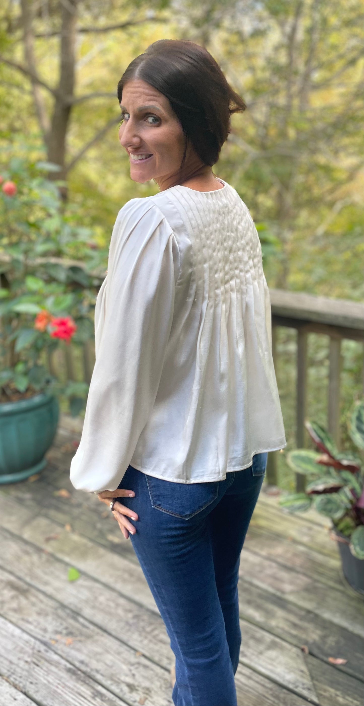 The Pillow Talk Pleat Blouse