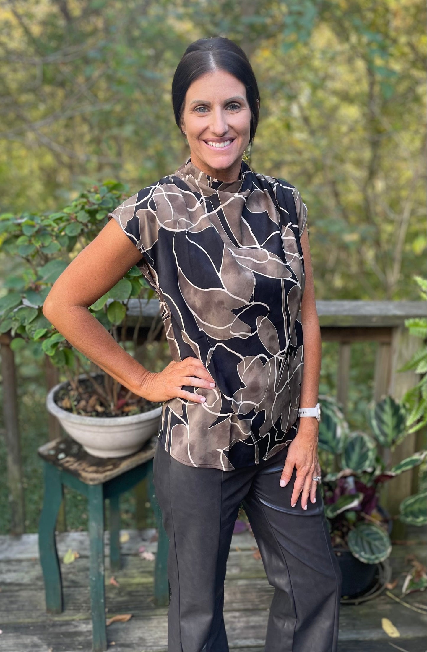 The Abstract Muse Blouse