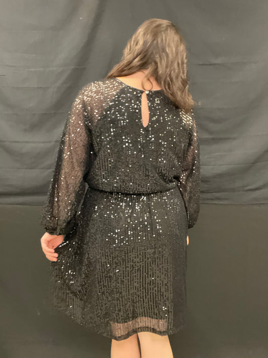 Black Sequins Dress