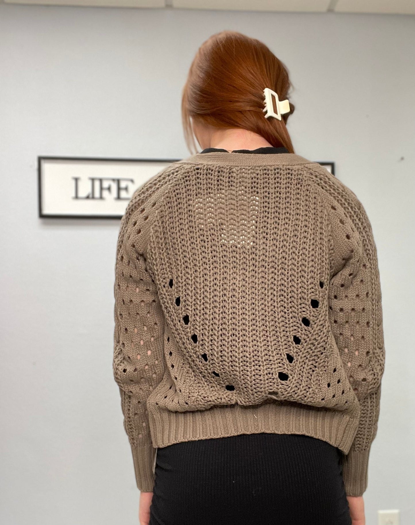 Knit detailed sweater