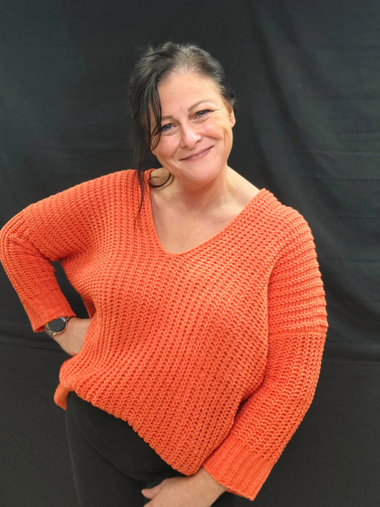 Orange sweater