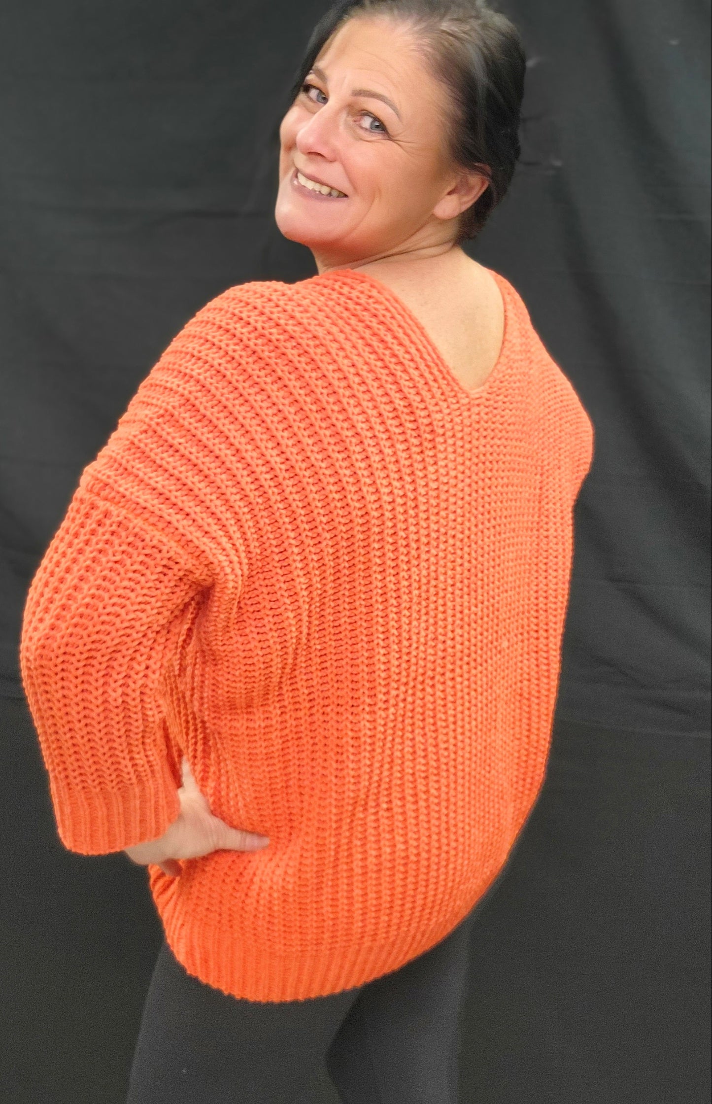 Orange sweater