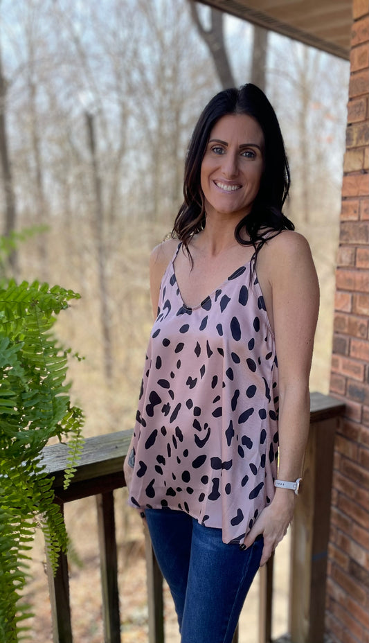 leopard print cami