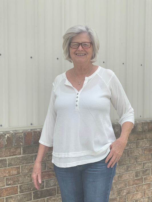 White Buttoned Blouse