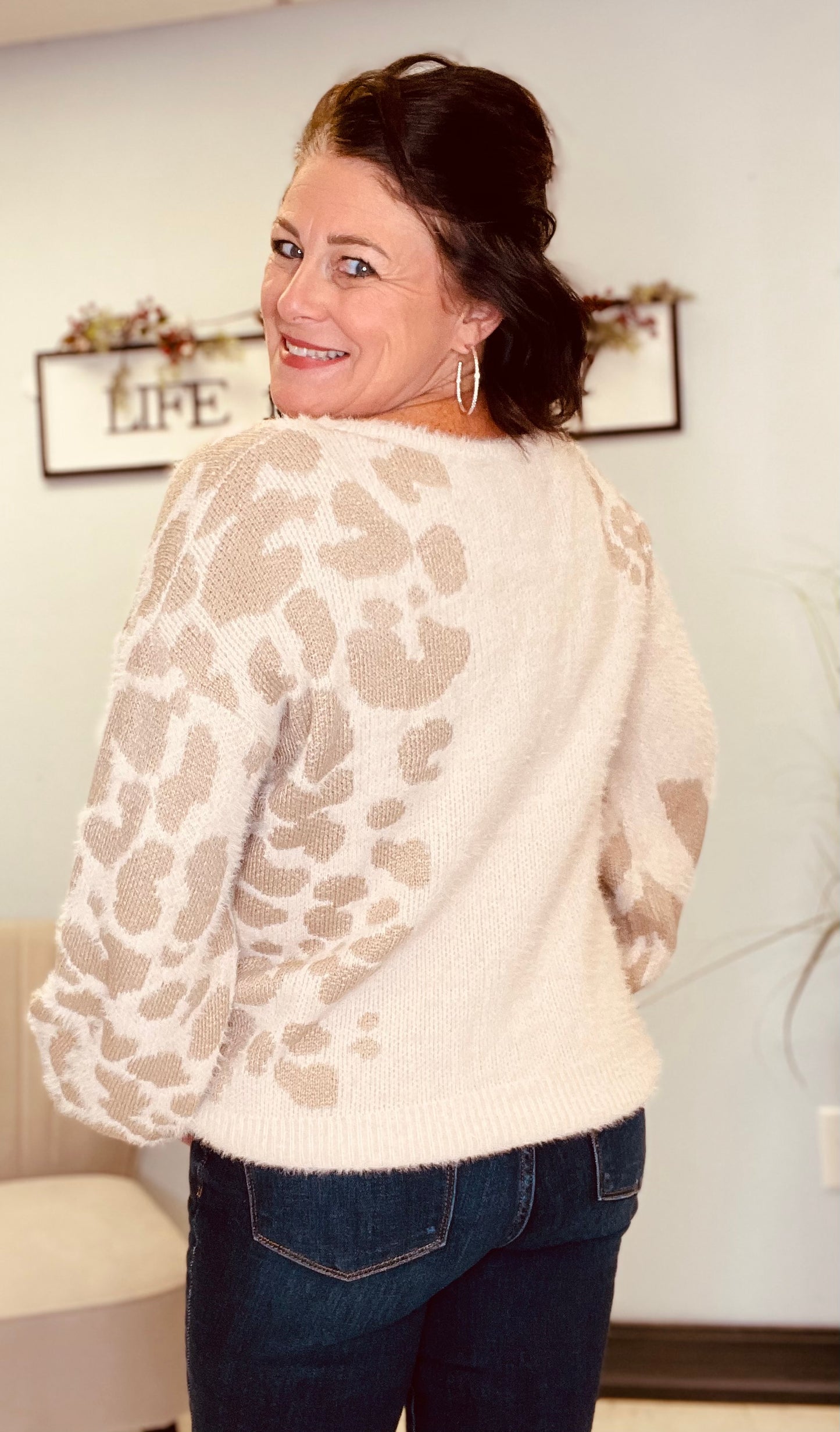 cream/leopard sweater