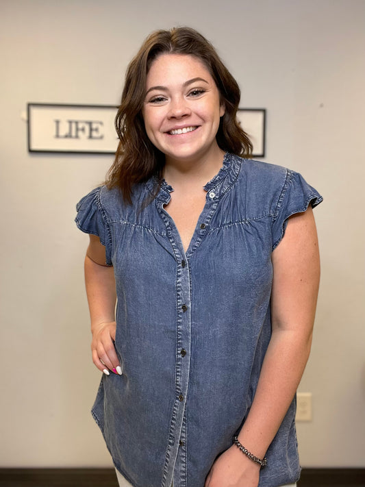 denim look shirt