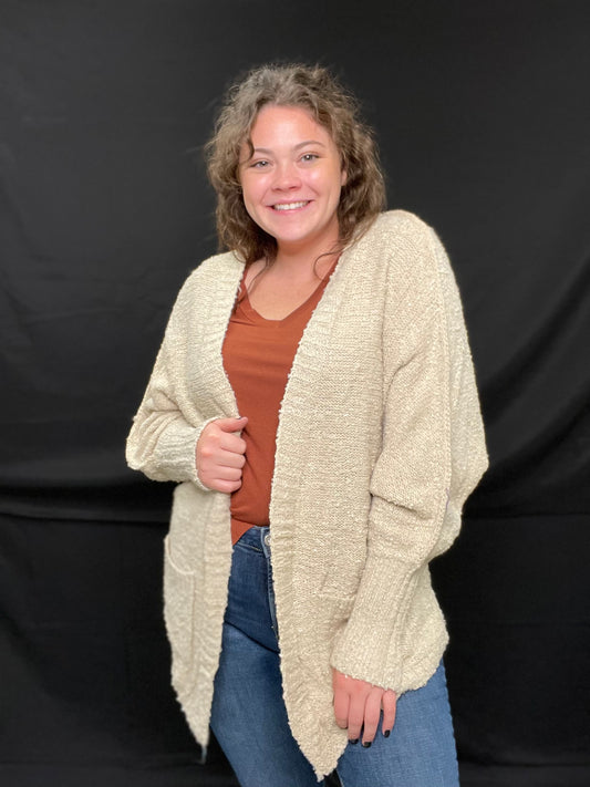 oatmeal cardigan