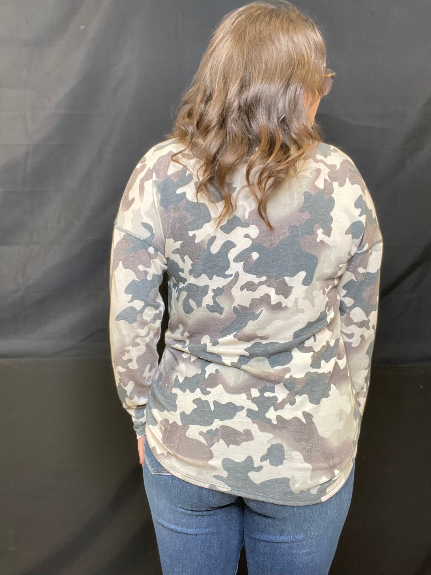 Color Block Camo Shirt