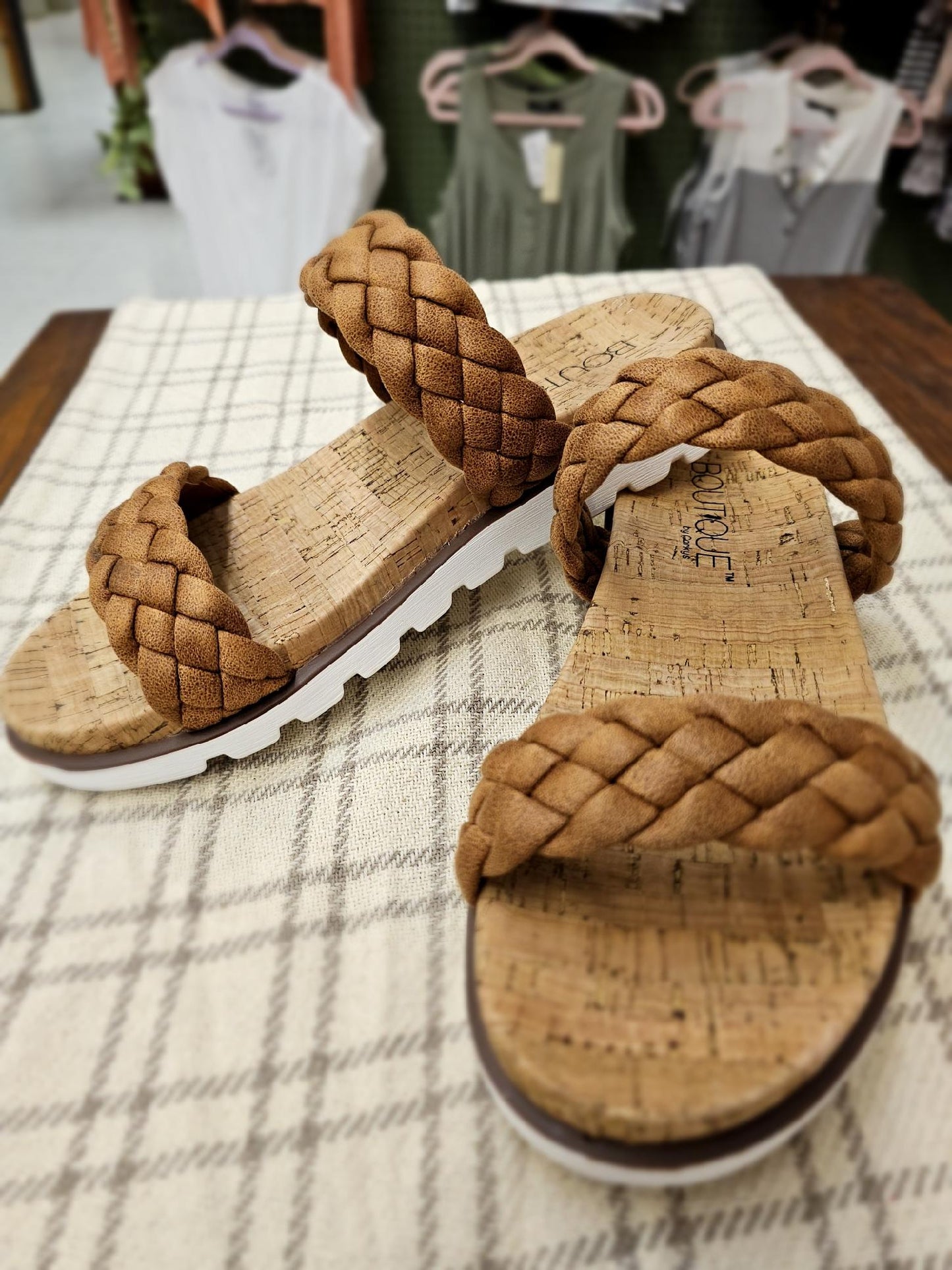 cognac sandal